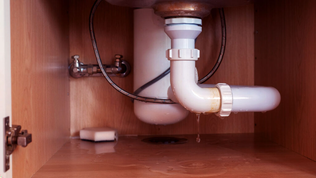 Pipe with a leak